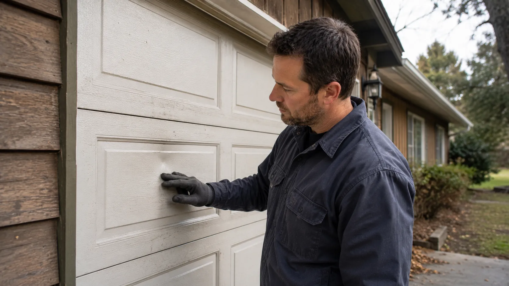 Garage door detail illustrating is your arlington garage door worth fixing, or done