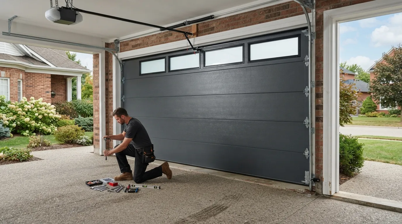 New Garage Door Installation, Built for Midlothian's Newer Homes in Arlington