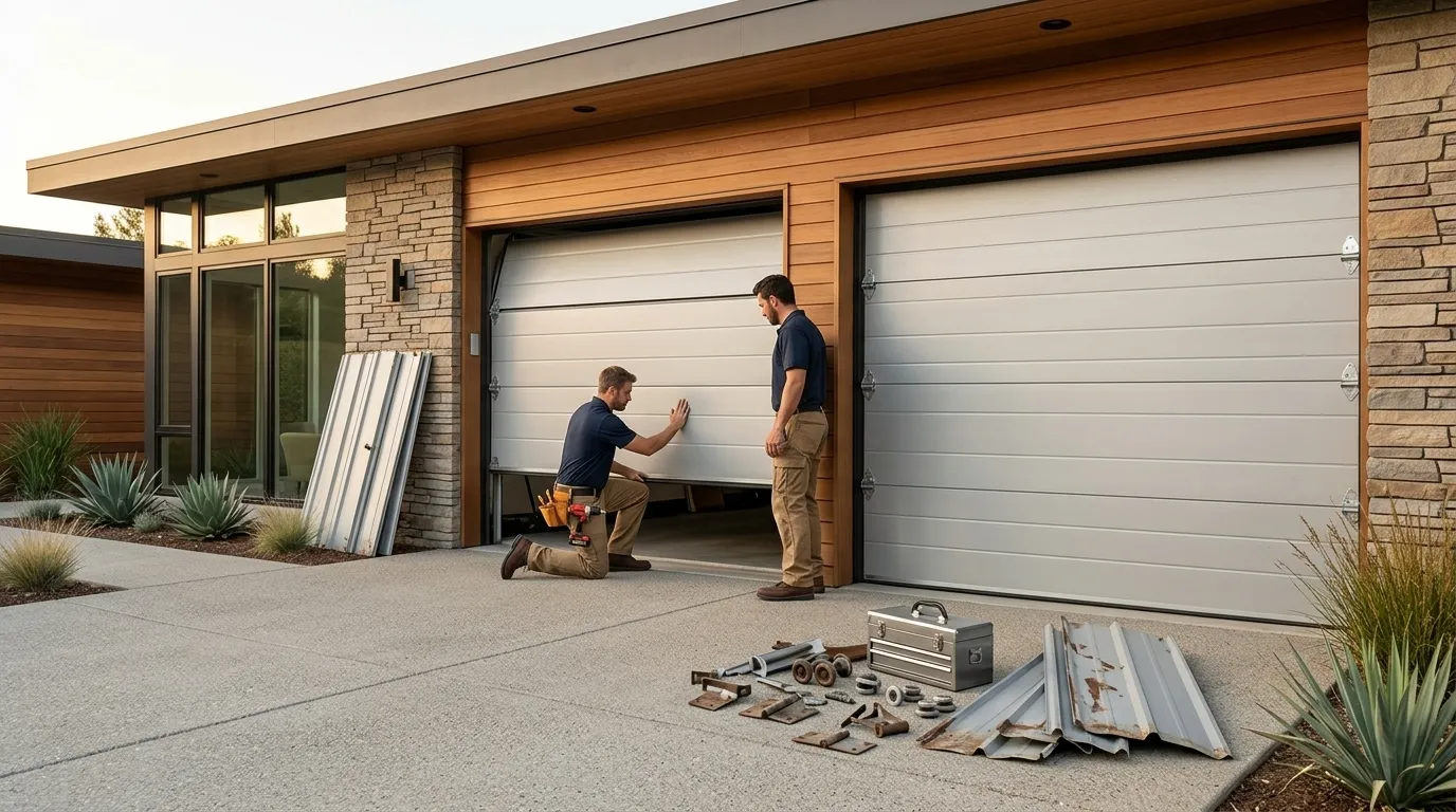 New Garage Door Installation for DeSoto Homes in Arlington
